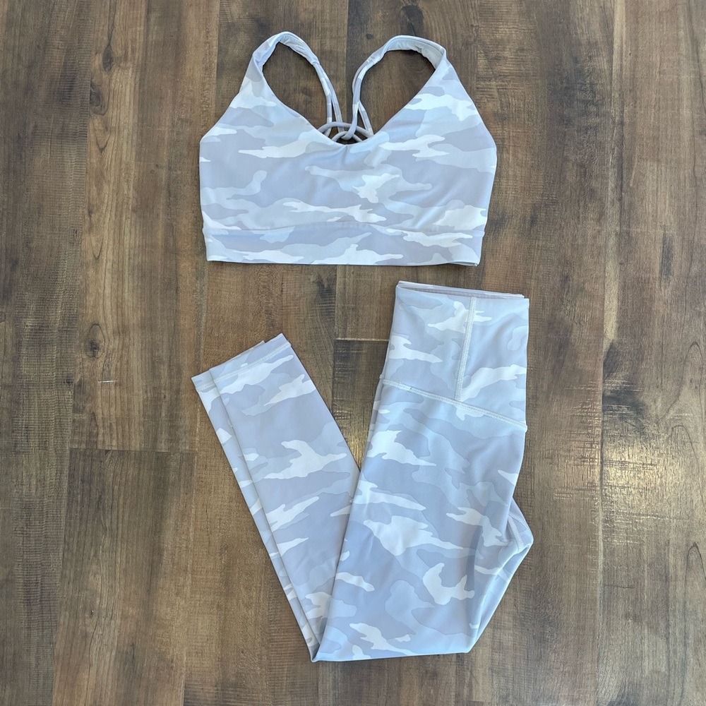 Camo Sports Bra and Leggings Set